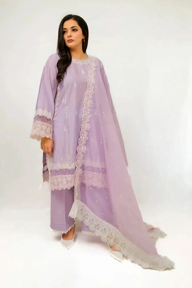 Picture of Zyna - Solid Essentials - 02 Iris - Unstitched - Available at Raja Sahib