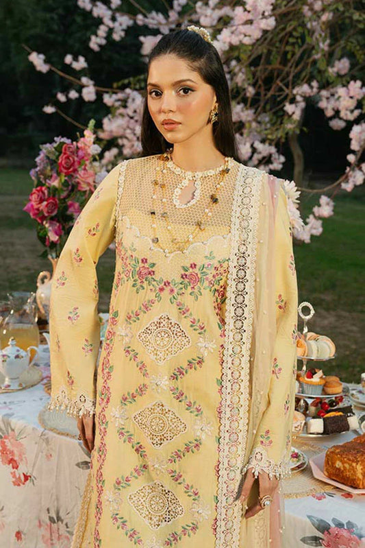Picture of Zevk - Flora Festive Lawn Vol 2 - 07 LIME - Unstitched - Available at Raja Sahib