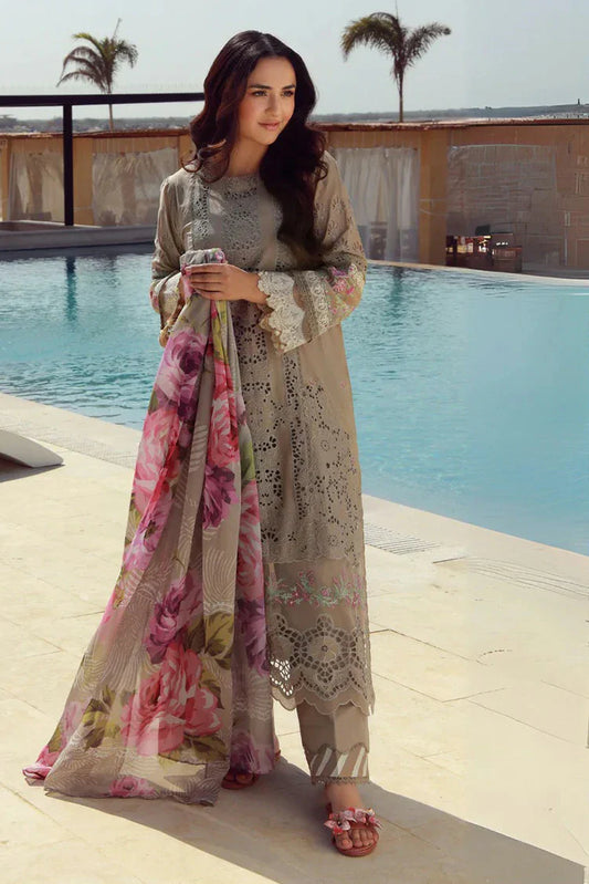 Picture of Gulmina - Luxury Lawn Collection - 03 Mahay - Unstitched - Available at Raja Sahib