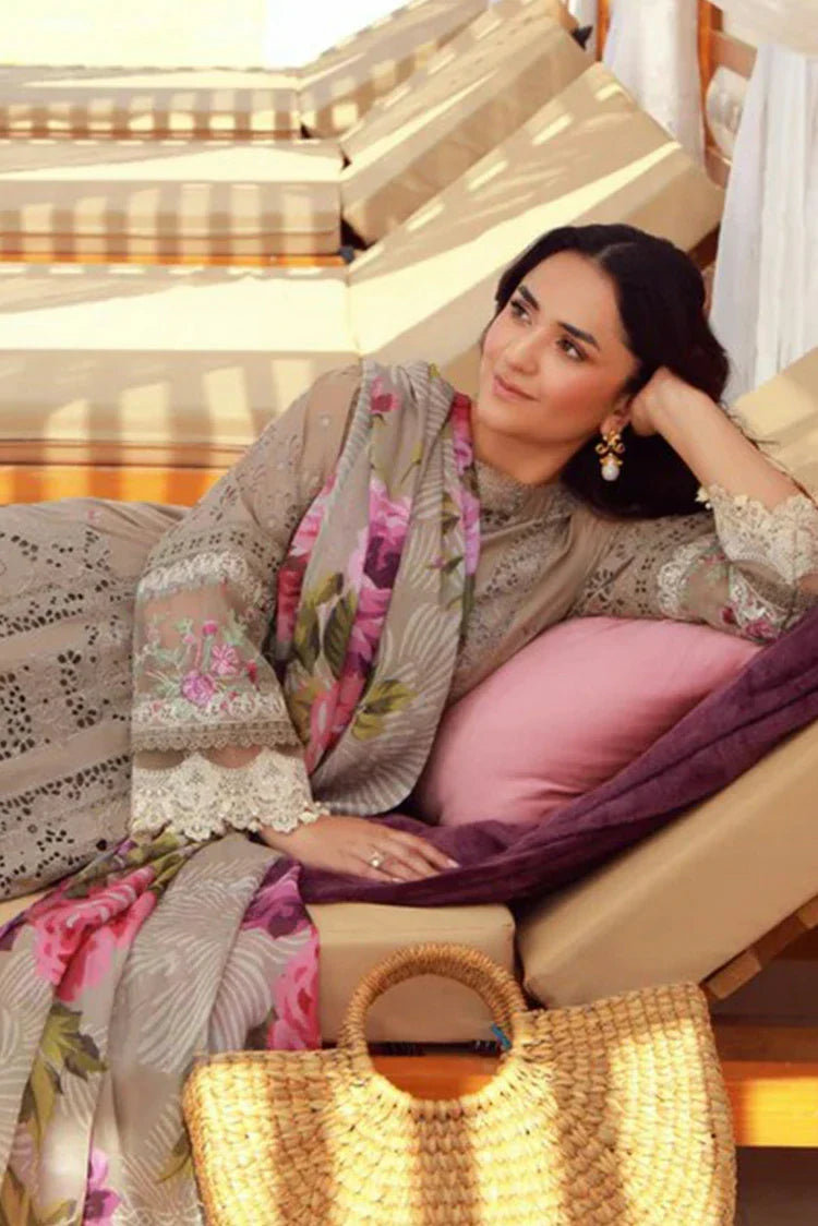 Picture of Gulmina - Luxury Lawn Collection - 03 Mahay - Unstitched - Available at Raja Sahib