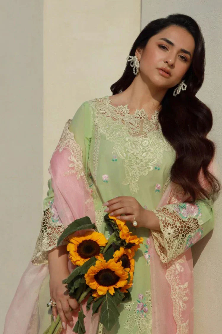 Picture of Gulmina - Luxury Lawn Collection - 08 Gardenia - Unstitched - Available at Raja Sahib