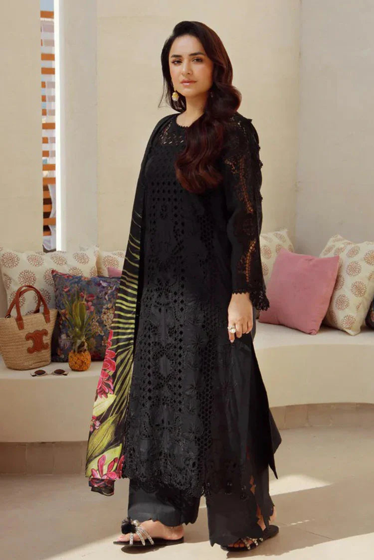 Picture of Gulmina - Luxury Lawn Collection - 09 Black Magic - Unstitched - Available at Raja Sahib