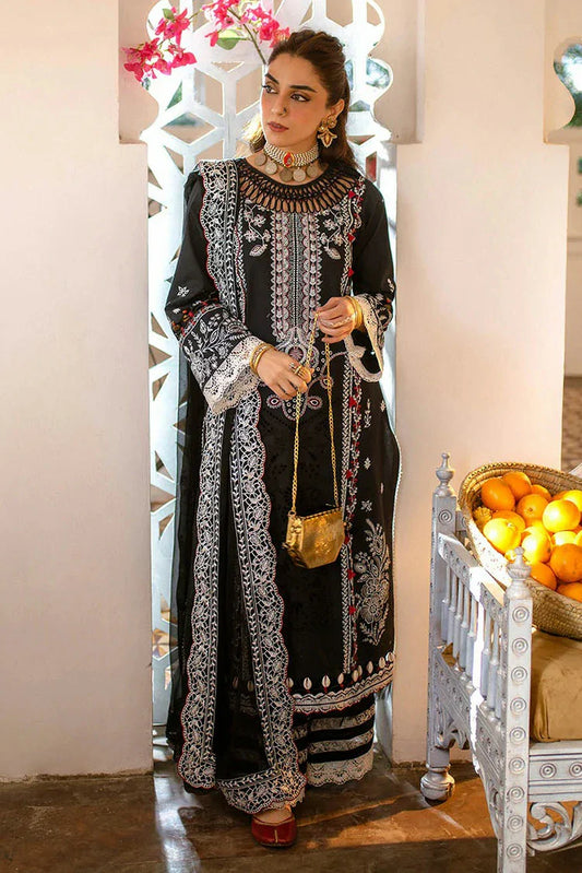 Picture of Hijab Omer - Sajna Luxury Festive Lawn Collection - 10 Raya - Unstitched - Available at Raja Sahib