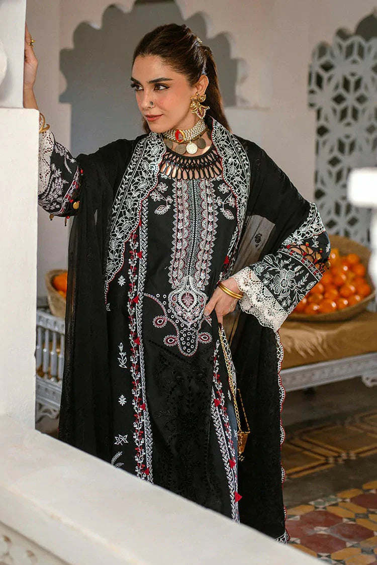 Picture of Hijab Omer - Sajna Luxury Festive Lawn Collection - 10 Raya - Unstitched - Available at Raja Sahib