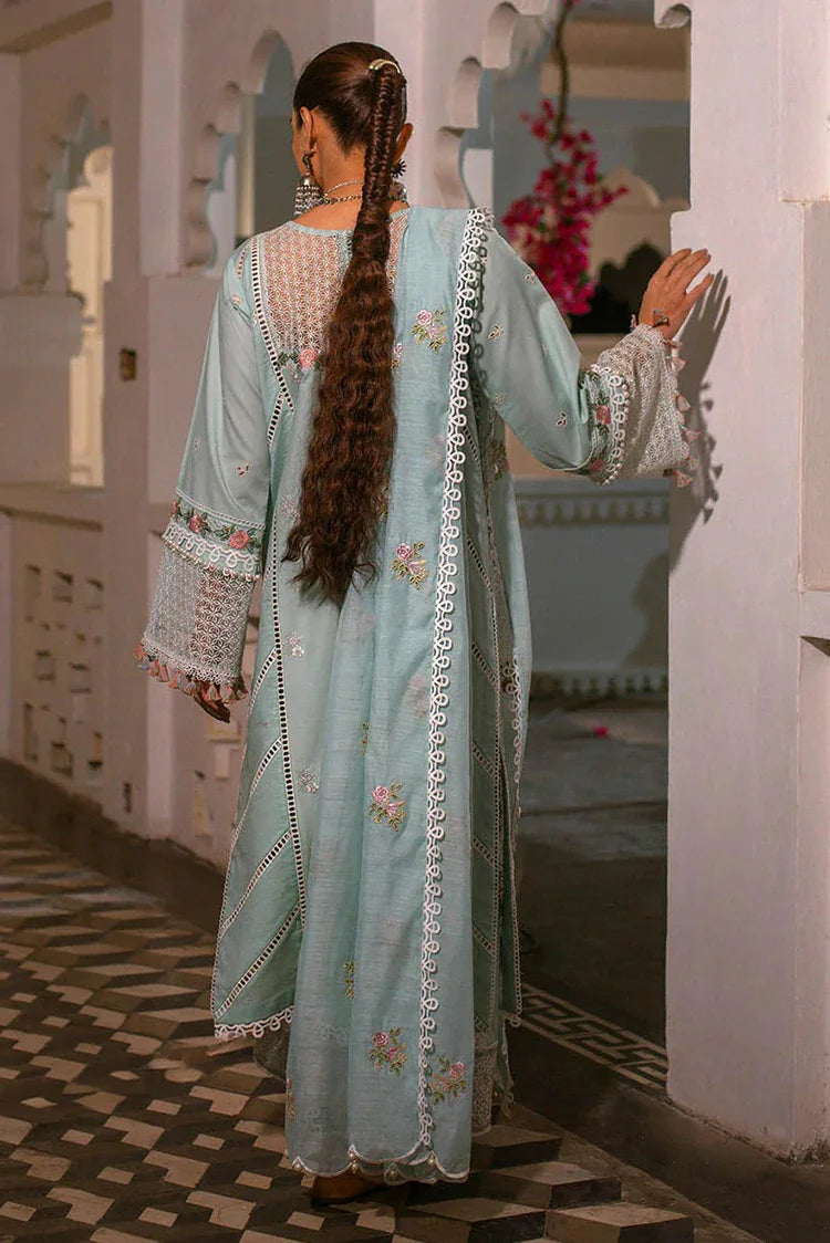 Picture of Hijab Omer - Sajna Luxury Festive Lawn Collection - 01 Ersa - Unstitched - Available at Raja Sahib