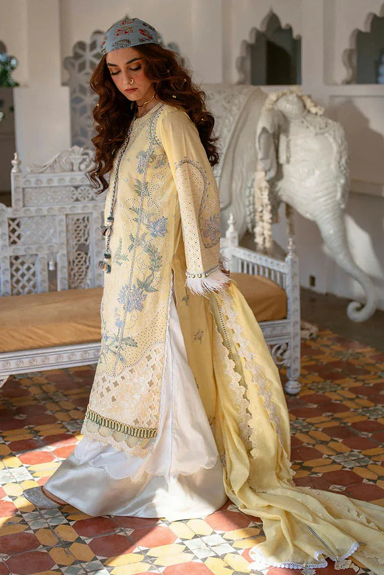 Picture of Hijab Omer - Sajna Luxury Festive Lawn Collection - 02 Ayzel - Unstitched - Available at Raja Sahib