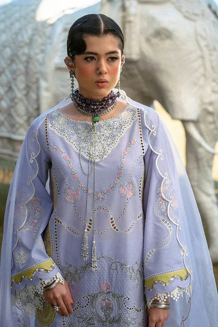 Picture of Hijab Omer - Sajna Luxury Festive Lawn Collection - 03 Lara - Unstitched - Available at Raja Sahib