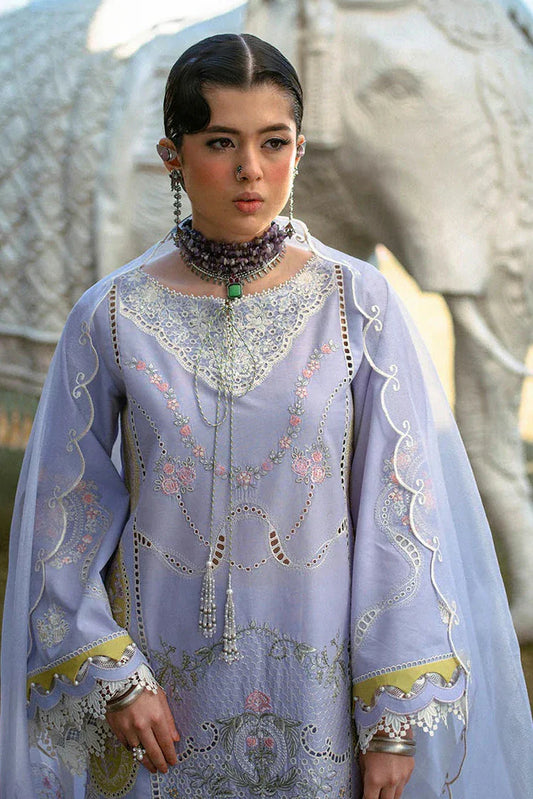 Picture of Hijab Omer - Sajna Luxury Festive Lawn Collection - 03 Lara - Unstitched - Available at Raja Sahib
