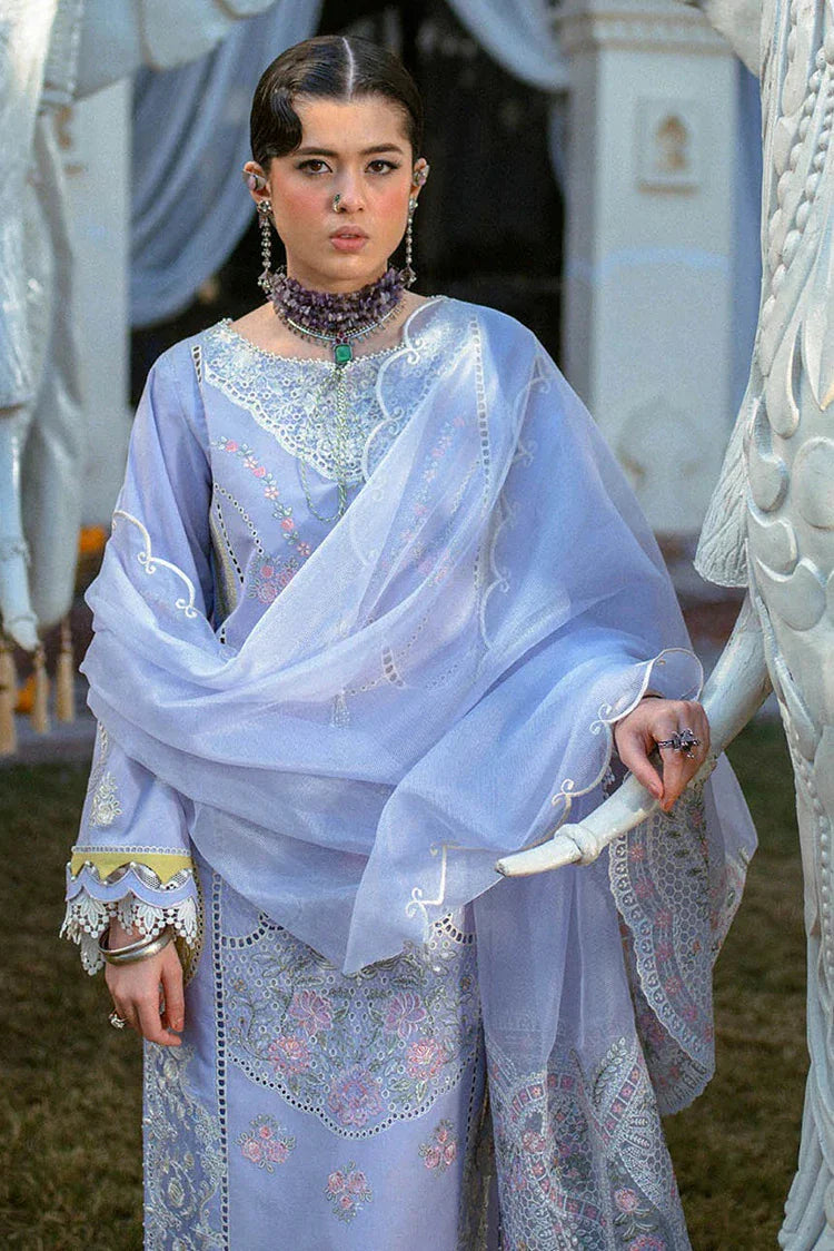Picture of Hijab Omer - Sajna Luxury Festive Lawn Collection - 03 Lara - Unstitched - Available at Raja Sahib