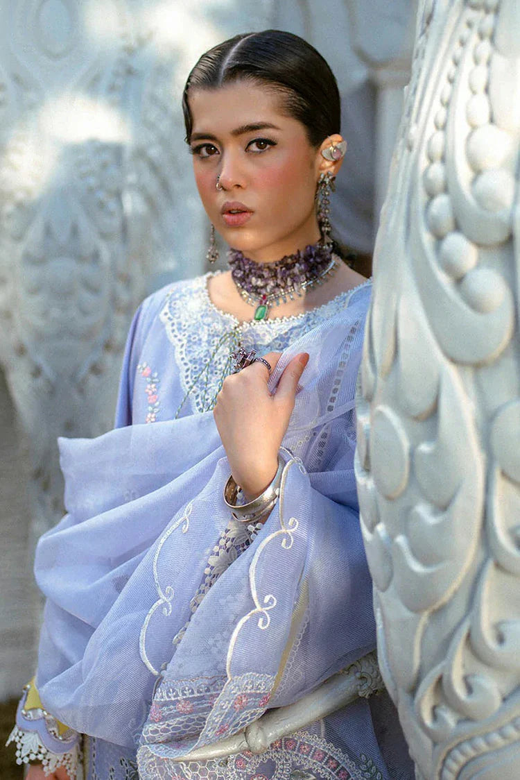 Picture of Hijab Omer - Sajna Luxury Festive Lawn Collection - 03 Lara - Unstitched - Available at Raja Sahib