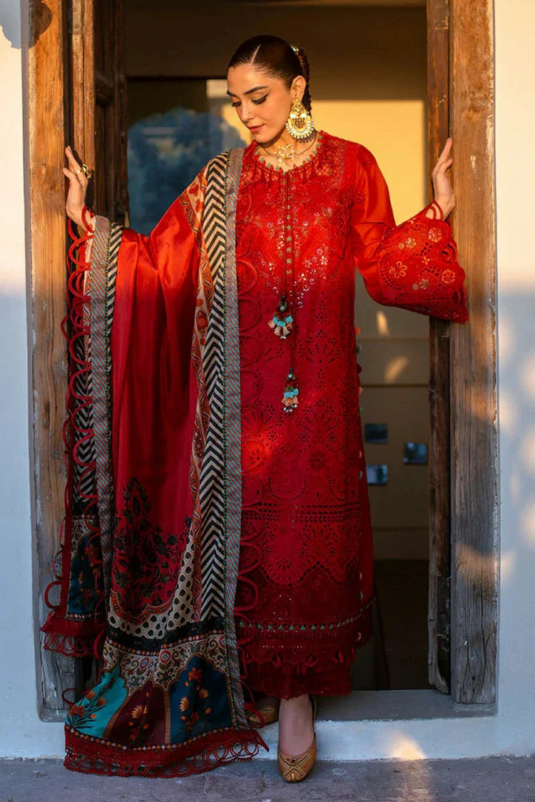 Picture of Hijab Omer - Sajna Luxury Festive Lawn Collection - 04 Nora - Unstitched - Available at Raja Sahib