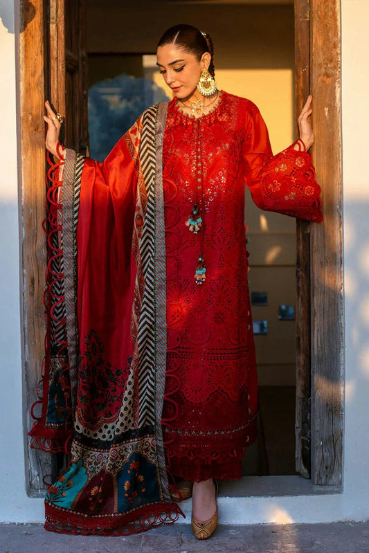 Picture of Hijab Omer - Sajna Luxury Festive Lawn Collection - 04 Nora - Unstitched - Available at Raja Sahib