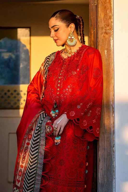 Picture of Hijab Omer - Sajna Luxury Festive Lawn Collection - 04 Nora - Unstitched - Available at Raja Sahib