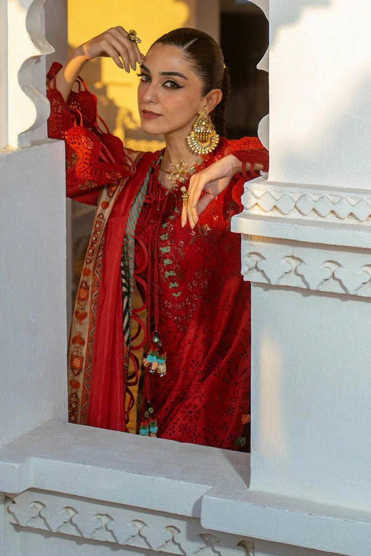 Picture of Hijab Omer - Sajna Luxury Festive Lawn Collection - 04 Nora - Unstitched - Available at Raja Sahib