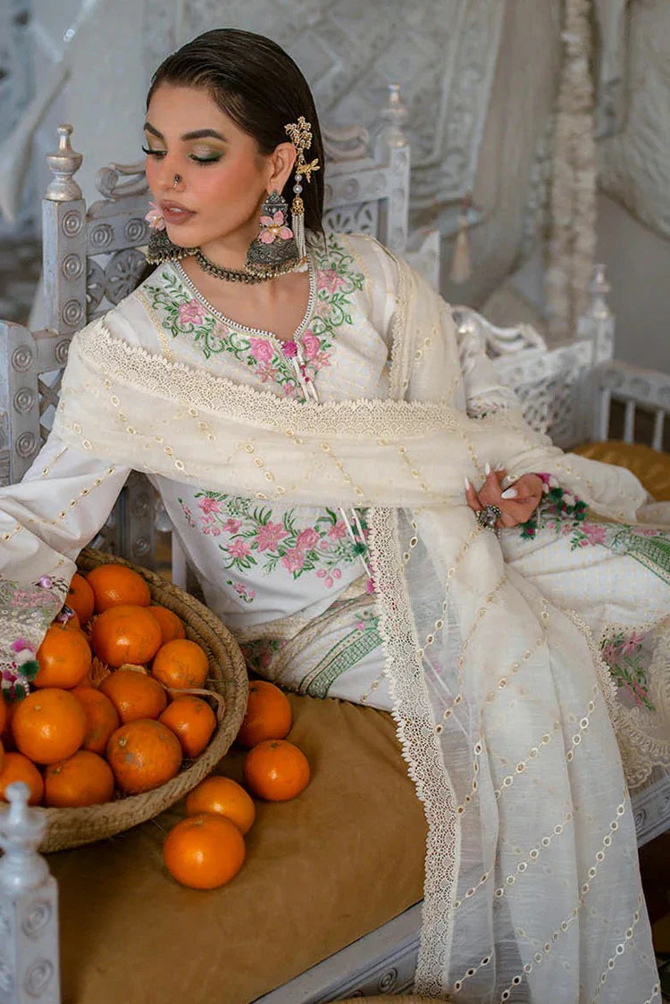 Picture of Hijab Omer - Sajna Luxury Festive Lawn Collection - 05 Asra - Unstitched - Available at Raja Sahib