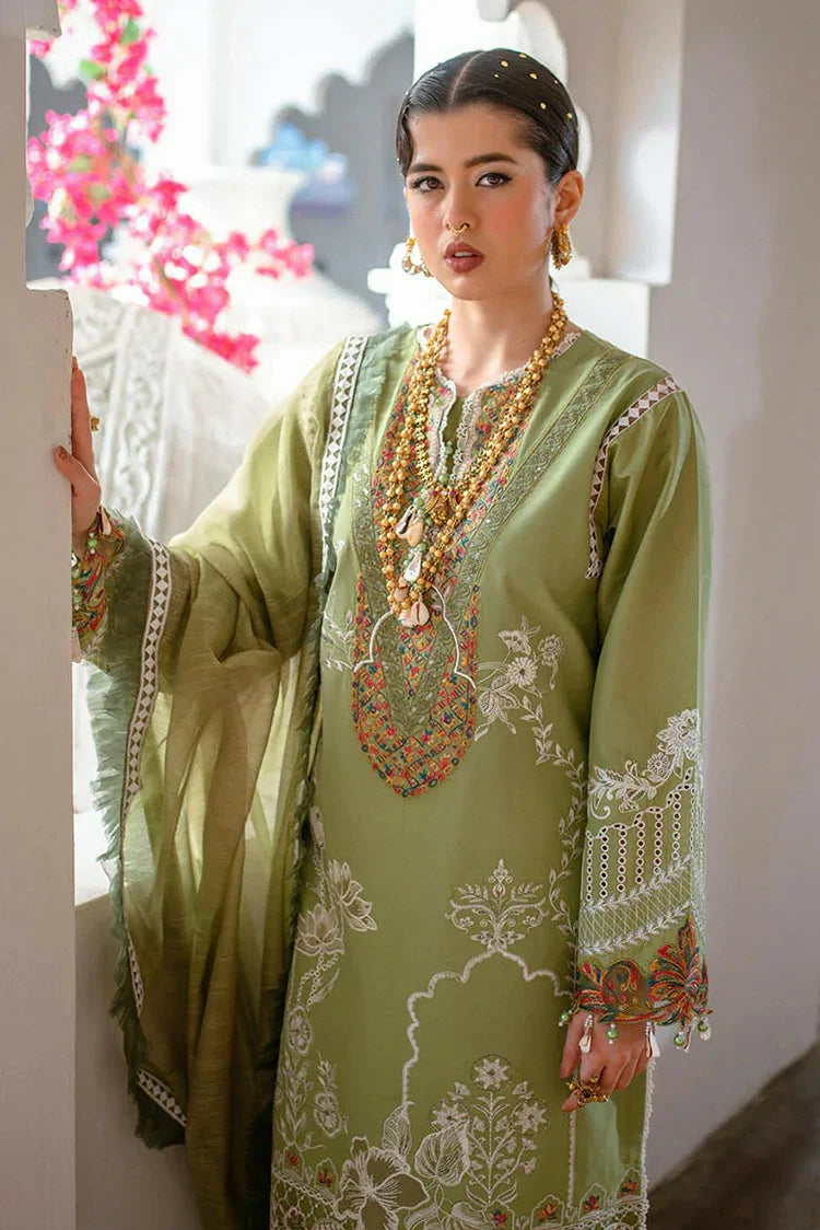 Picture of Hijab Omer - Sajna Luxury Festive Lawn Collection - 08 Omavi - Unstitched - Available at Raja Sahib