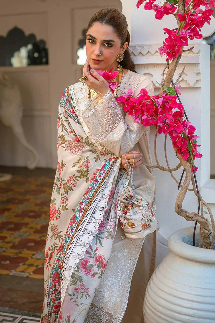 Picture of Hijab Omer - Sajna Luxury Festive Lawn Collection - 09 Esme - Unstitched - Available at Raja Sahib