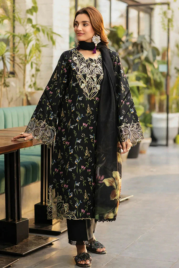 Picture of Rang Rasiya - Lifestyle Summer Edit - D-01 Midnight - Unstitched - Available at Raja Sahib