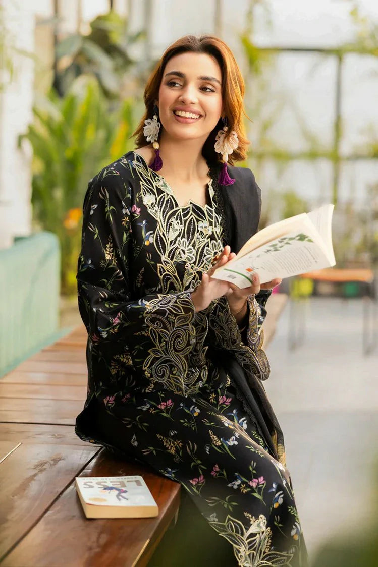 Picture of Rang Rasiya - Lifestyle Summer Edit - D-01 Midnight - Unstitched - Available at Raja Sahib