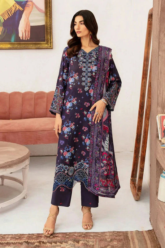 Picture of Ramsha - Rangrez Embroidered Lawn Collection Vol 7 - N-701 - Unstitched - Available at Raja Sahib