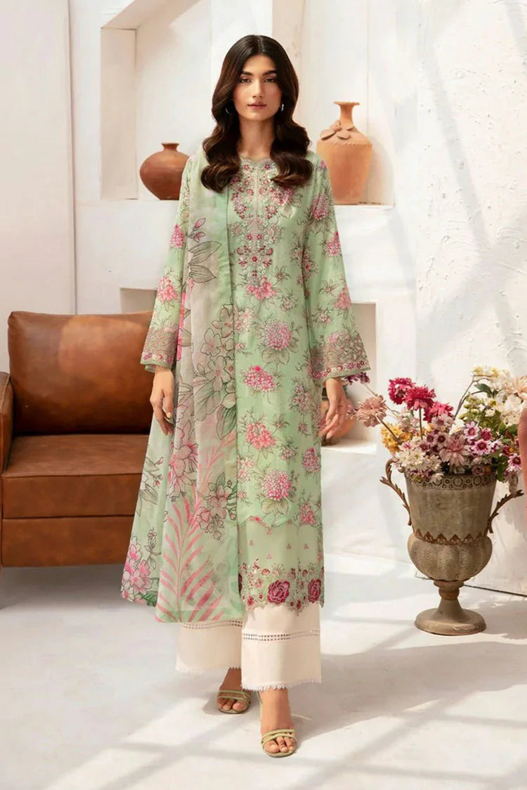 Picture of Ramsha - Rangrez Embroidered Lawn Collection Vol 7 - N-702 - Unstitched - Available at Raja Sahib