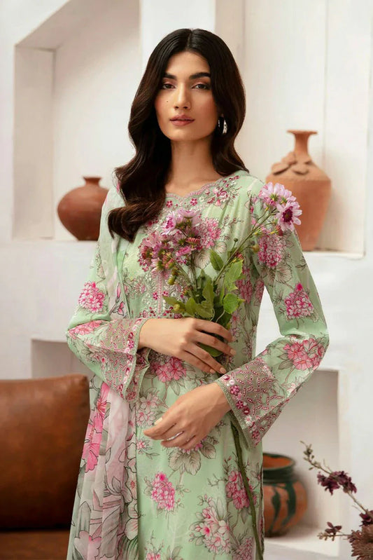 Picture of Ramsha - Rangrez Embroidered Lawn Collection Vol 7 - N-702 - Unstitched - Available at Raja Sahib