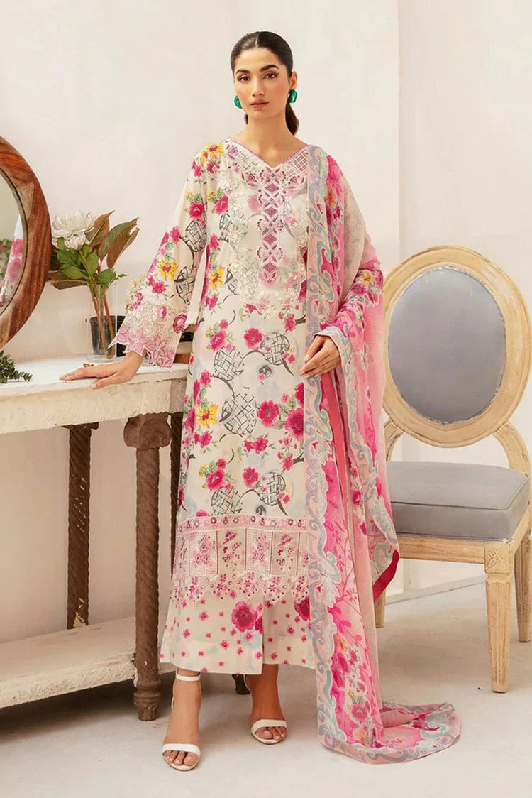 Picture of Ramsha - Rangrez Embroidered Lawn Collection Vol 7 - N-707 - Unstitched - Available at Raja Sahib