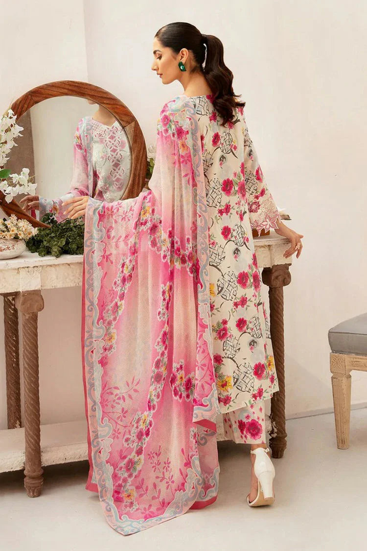 Picture of Ramsha - Rangrez Embroidered Lawn Collection Vol 7 - N-707 - Unstitched - Available at Raja Sahib