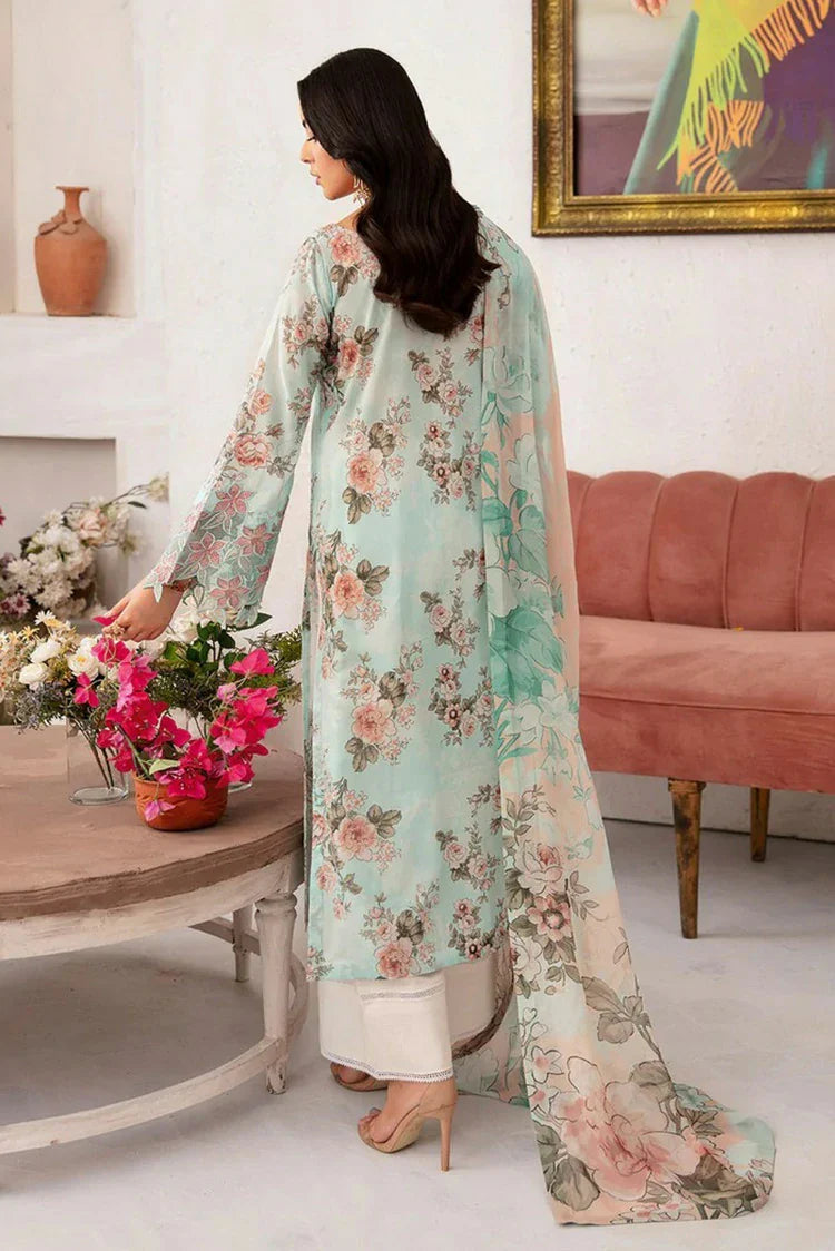 Picture of Ramsha - Rangrez Embroidered Lawn Collection Vol 7 - N-709 - Unstitched - Available at Raja Sahib
