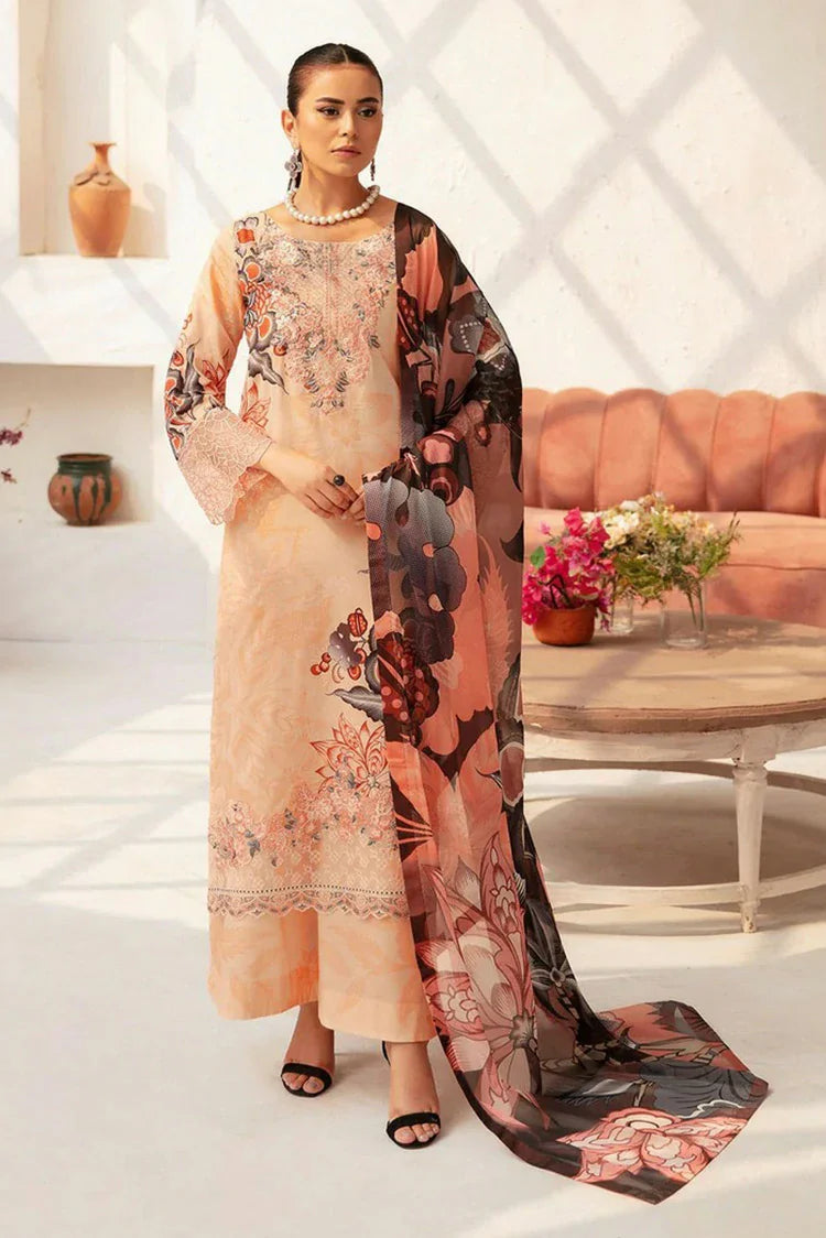 Picture of Ramsha - Rangrez Embroidered Lawn Collection Vol 7 - N-710 - Unstitched - Available at Raja Sahib