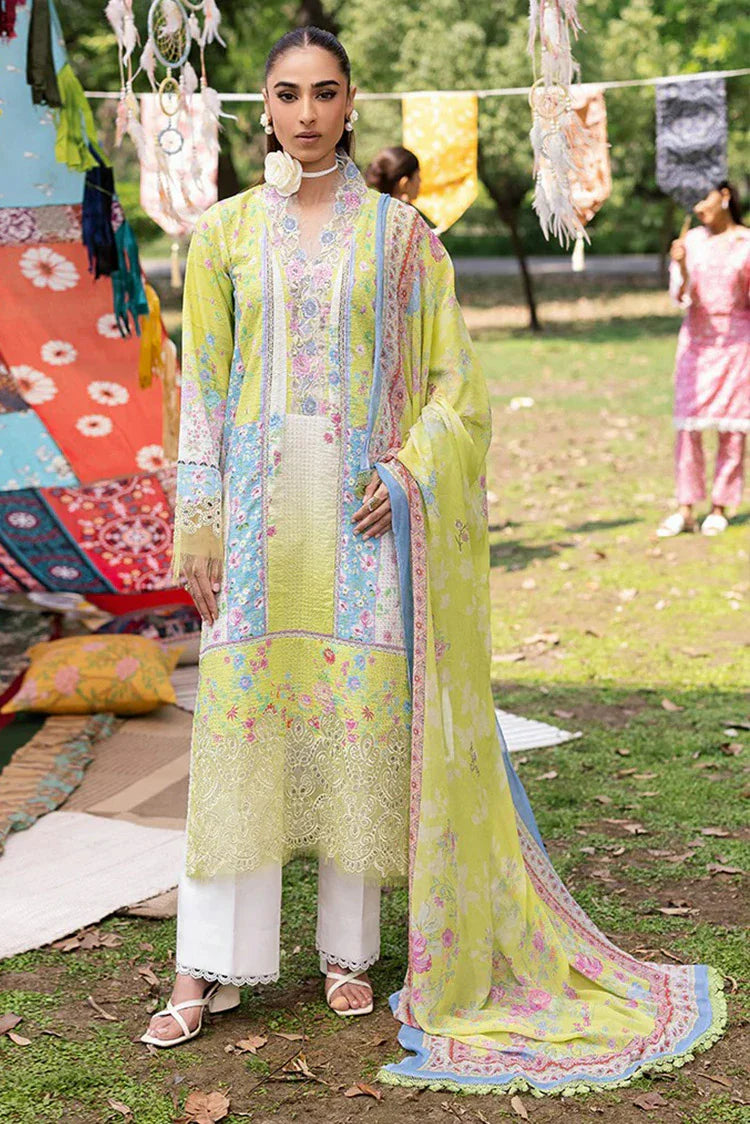 Picture of Rajbari - Schiffli Printkari Exclusive Lawn Collection - Schiffli Printkari-09 - Unstitched - Available at Raja Sahib