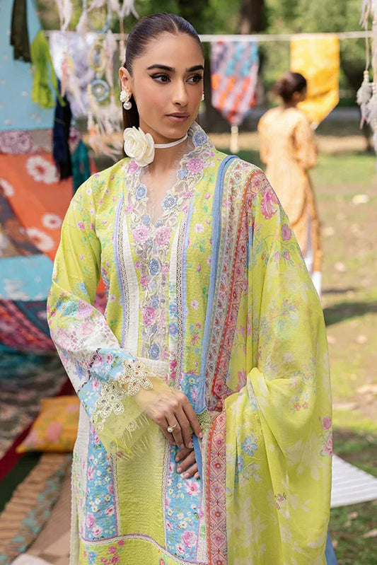 Picture of Rajbari - Schiffli Printkari Exclusive Lawn Collection - Schiffli Printkari-09 - Unstitched - Available at Raja Sahib