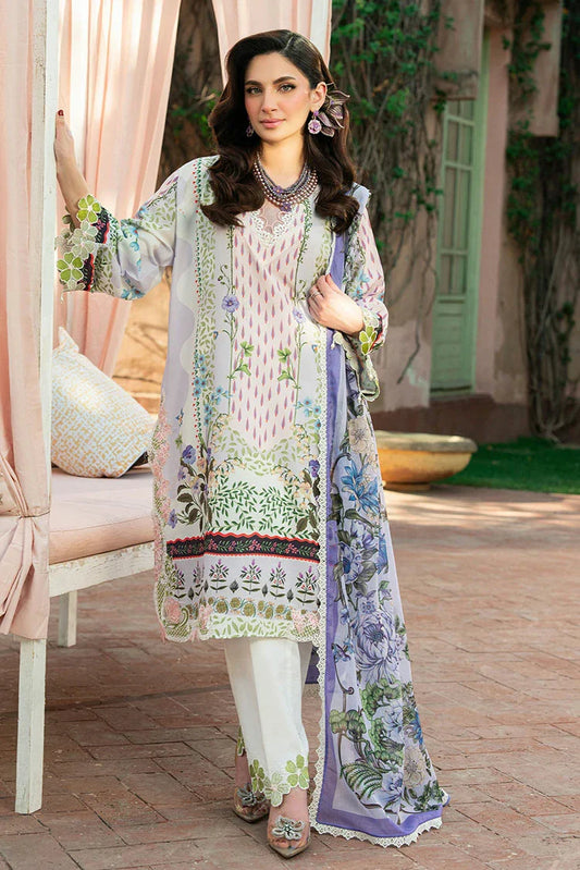 Picture of Sardinia - Cocktail Lawn Collection - 04 LAVENDER LATTE - Unstitched - Available at Raja Sahib