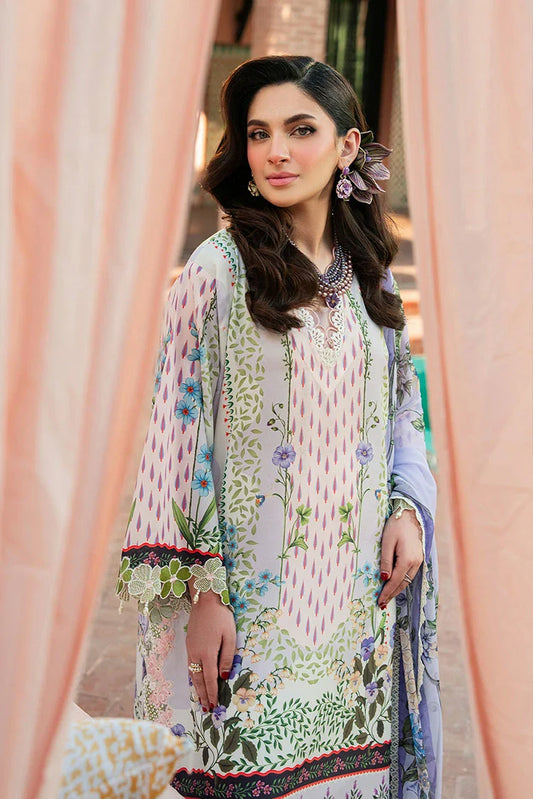 Picture of Sardinia - Cocktail Lawn Collection - 04 LAVENDER LATTE - Unstitched - Available at Raja Sahib