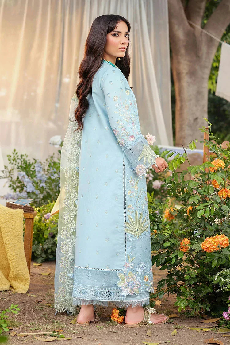Picture of Zarizaa - Echelon Luxury Lawn - 01 AZURE - Unstitched - Available at Raja Sahib