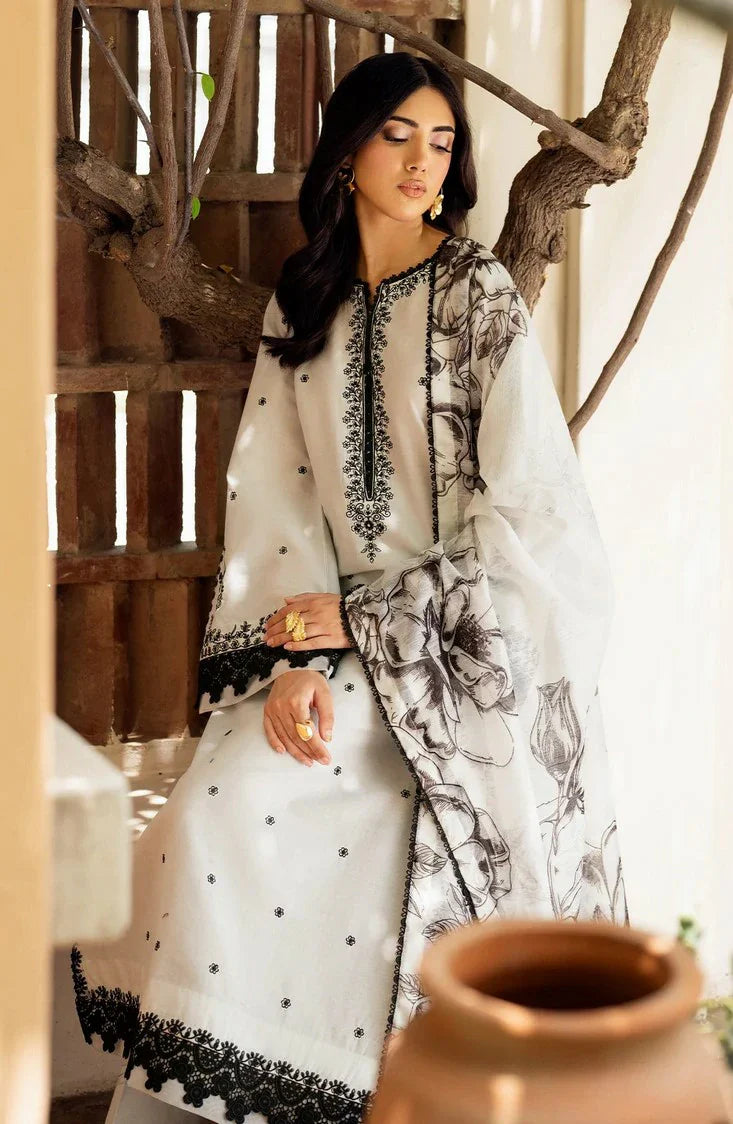 Picture of Zarif - Nura Textured Lawn Summer Essentials - 05 REEHA - Unstitched - Available at Raja Sahib