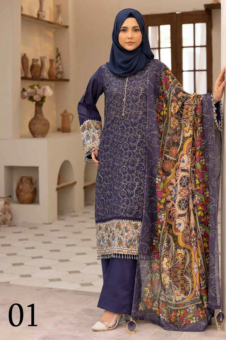 Picture of Gul e Zarki - Dua Collection - Design 01 - Unstitched - Available at Raja Sahib