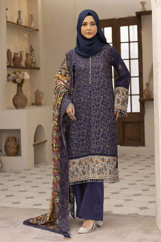 Picture of Gul e Zarki - Saffron Dua Collection - SLG-01 - Unstitched - Available at Raja Sahib