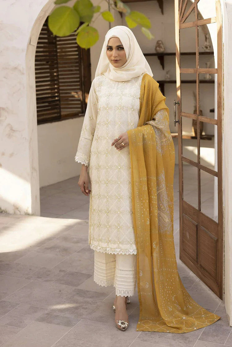 Picture of Gul e Zarki - Saffron Dua Collection - SLG-03 - Unstitched - Available at Raja Sahib