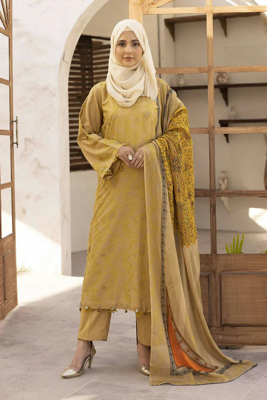 Picture of Gul e Zarki - Saffron Dua Collection - SLG-04 - Unstitched - Available at Raja Sahib