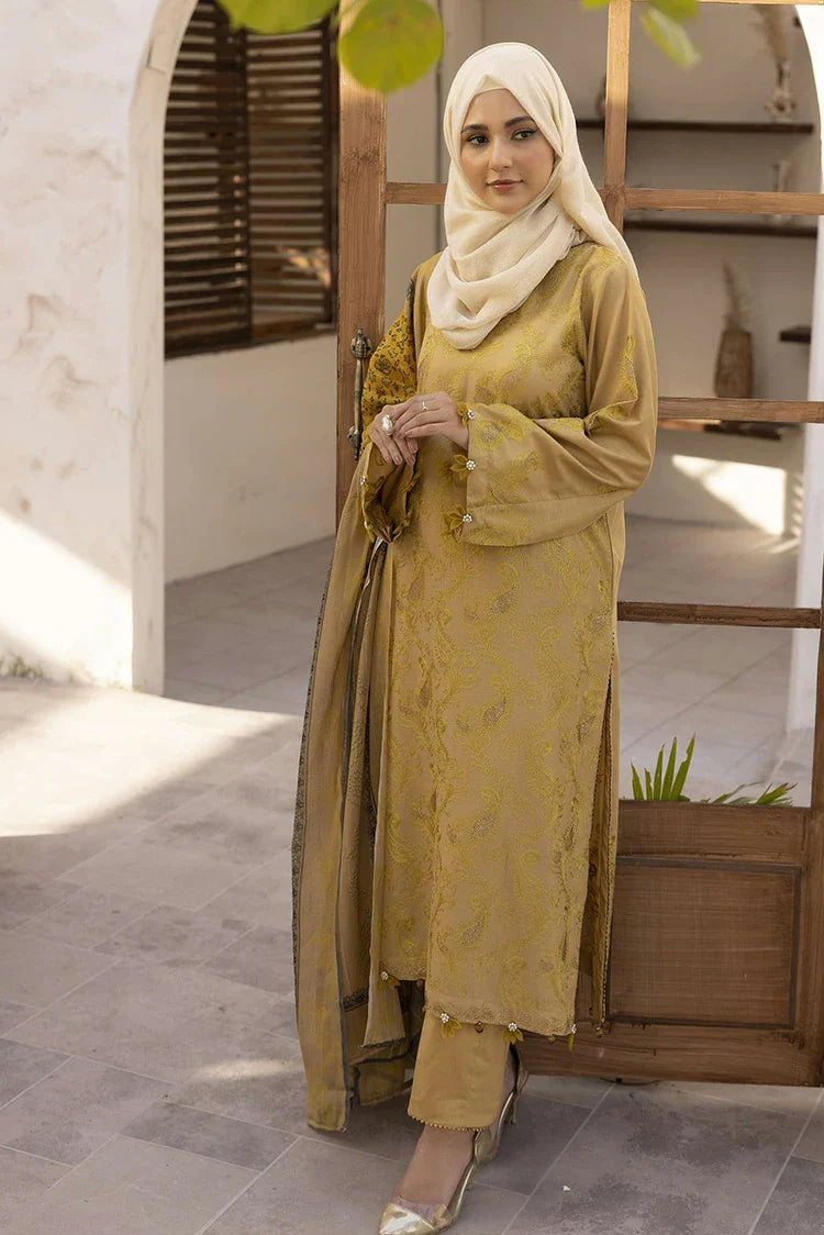 Picture of Gul e Zarki - Saffron Dua Collection - SLG-04 - Unstitched - Available at Raja Sahib