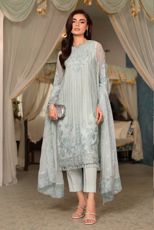 Picture of Signy - Elara Luxury Formal Collection - SG-07 Ocean Glint - Unstitched - Available at Raja Sahib