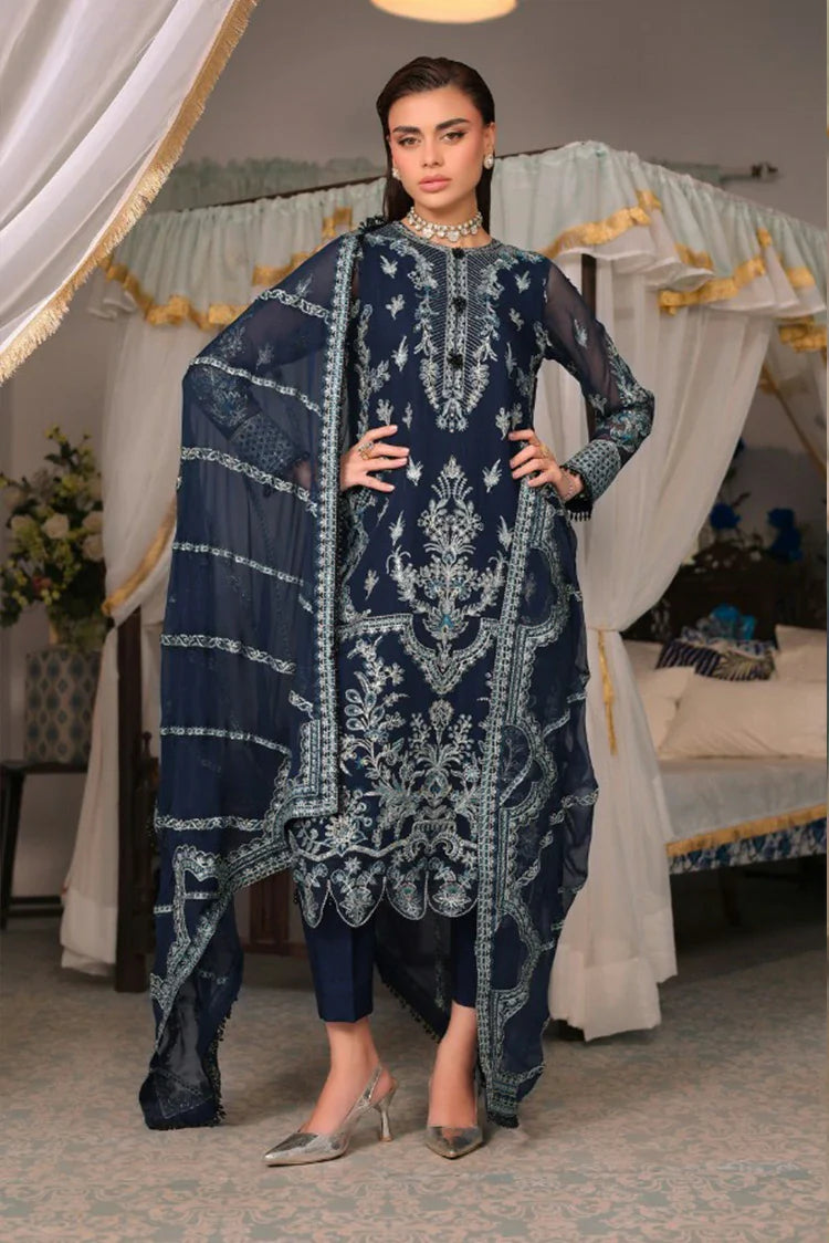 Picture of Signy - Elara Luxury Formal Collection - SG-08 Midnight Bloom - Unstitched - Available at Raja Sahib