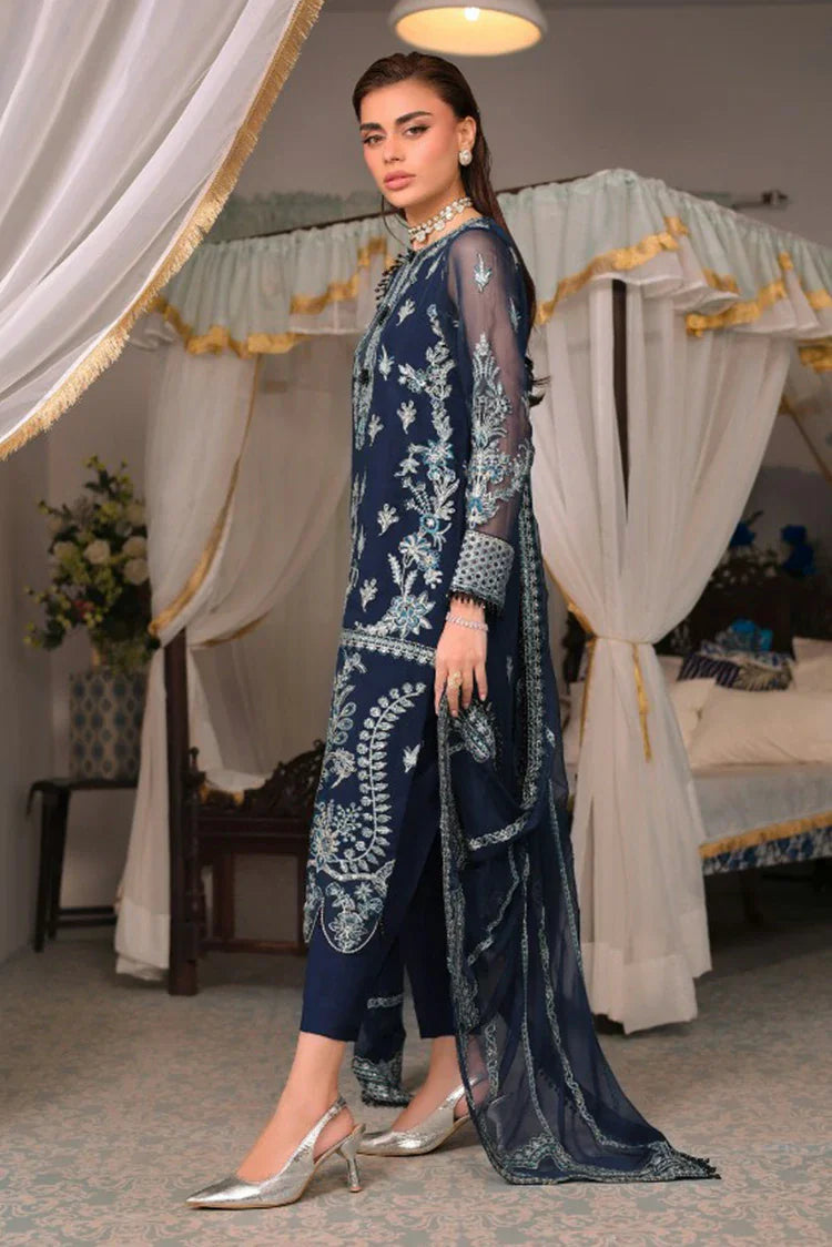 Picture of Signy - Elara Luxury Formal Collection - SG-08 Midnight Bloom - Unstitched - Available at Raja Sahib