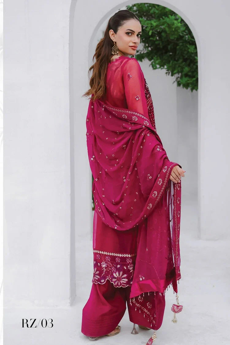 Picture of Zebtan - Rozal Luxury Chiffon Collection - RZ-03 - Unstitched - Available at Raja Sahib