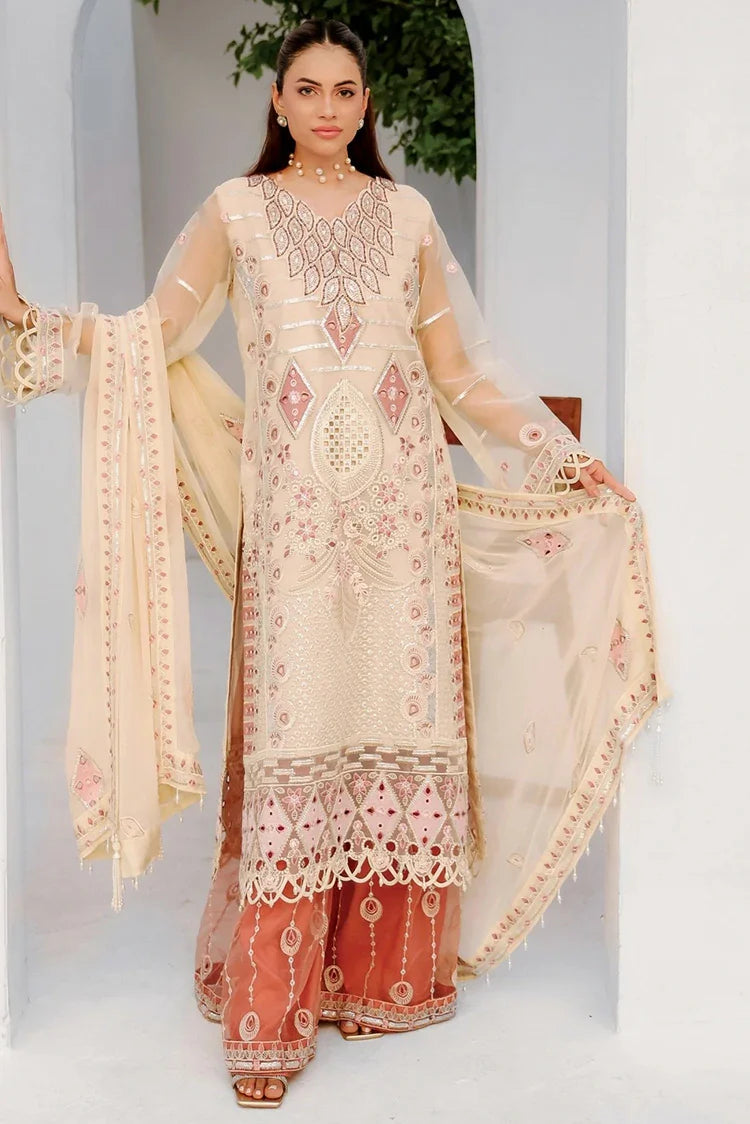 Picture of Zebtan - Rozal Luxury Chiffon Collection - RZ-07 - Unstitched - Available at Raja Sahib
