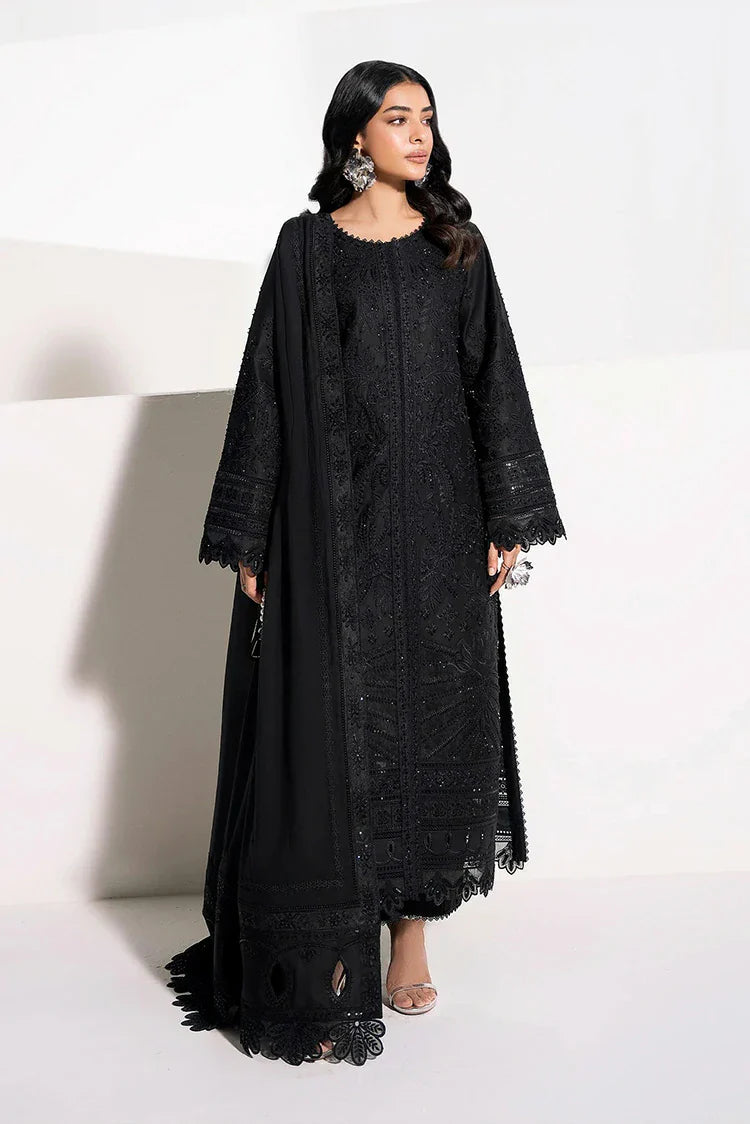 Picture of Zarizaa - Alpha Black Embroidery Series - 01 PHANTOM - Unstitched - Available at Raja Sahib