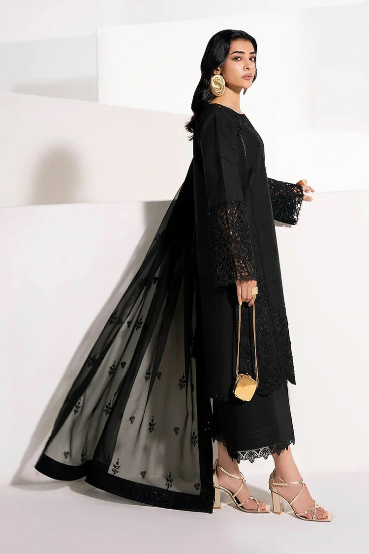 Picture of Zarizaa - Alpha Black Embroidery Series - 02 SOMBRE - Unstitched - Available at Raja Sahib