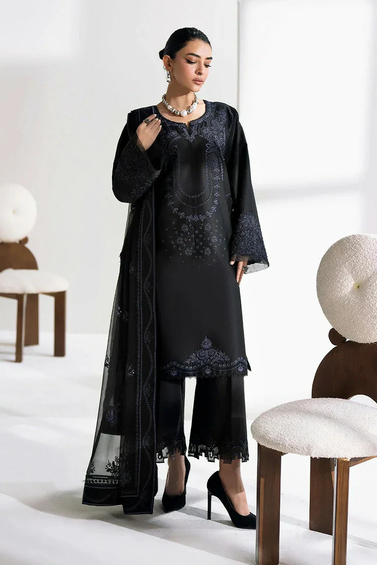 Picture of Zarizaa - Alpha Black Embroidery Series - 03 INK - Unstitched - Available at Raja Sahib