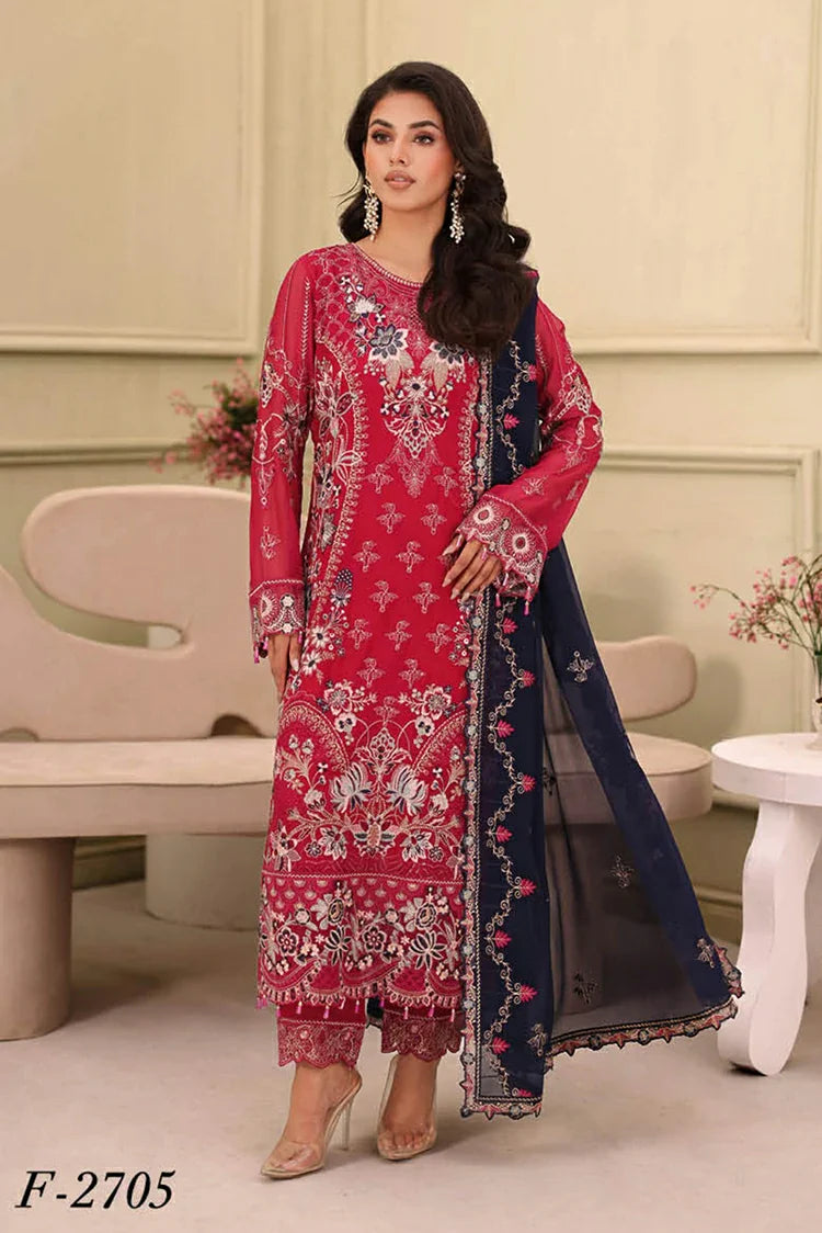 Picture of Ramsha - Chiffon Collection Vol 27 - F-2705 - Unstitched - Available at Raja Sahib